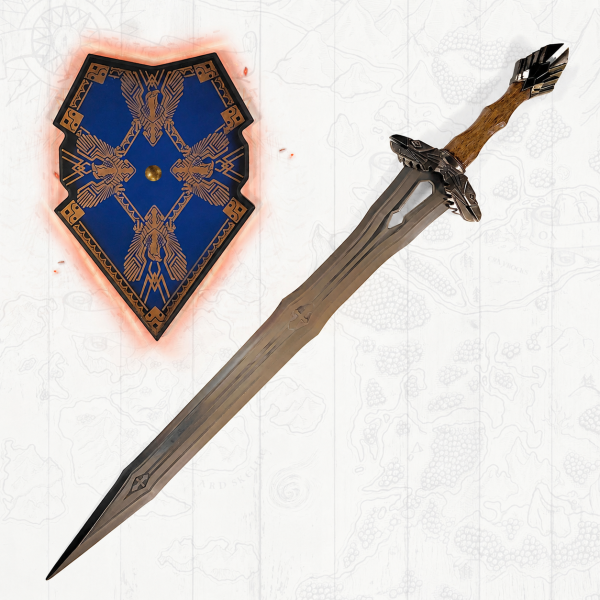 Von Thorin Eichenschild inspiriertes Königsschwert (Der Hobbit) — Ansicht 1