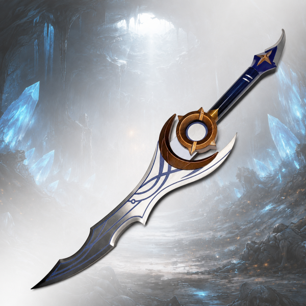 Von der silbernen Nachtklinge Moon Shadow inspiriertes Schwert (Solo Leveling) — Ansicht 3
