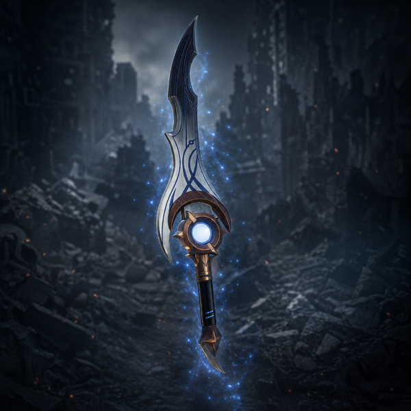 Von der silbernen Nachtklinge Moon Shadow inspiriertes Schwert (Solo Leveling) — Ansicht 4