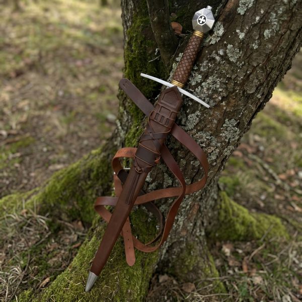 Kreuzfahrer-Schwert Red Dragon, Arming-Sword-Klinge des 13. Jahrhunderts — Ansicht 1